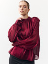 Блуза 458 Tencel Drape из тенсела в винном цвете