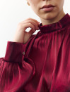 Блуза 458 Tencel Drape из тенсела в винном цвете