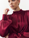 Блуза 458 Tencel Drape из тенсела в винном цвете