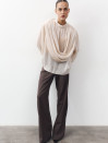 Блуза 458 Tencel Drape из тенсела в цвете айвори