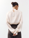 Блуза 458 Tencel Drape из тенсела в цвете айвори