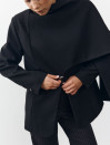 Кашемировое пальто Cape 457 — Black. Кашемировое пальто Cape 457 — Black.