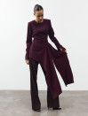 Бордовая кофта Asymmetry 453 из костюмной ткани. Бордовая кофта Asymmetry 453 из костюмной ткани.