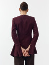 Бордовая кофта Asymmetry 453 из костюмной ткани. Бордовая кофта Asymmetry 453 из костюмной ткани.