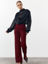 Черная блуза 458 Tencel Drape из тенсела Черная блуза 458 Tencel Drape из тенсела