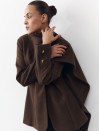 Кашемировое пальто «Cape» – 457 шоколадное Кашемировое пальто «Cape» – 457 шоколадное